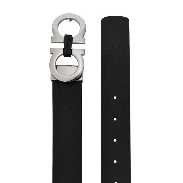Ferragamo Gancini reversible belt, Ferragamo reversible belt, Ferragamo mens belt, Ferragamo black belt, Ferragamo mens belt
