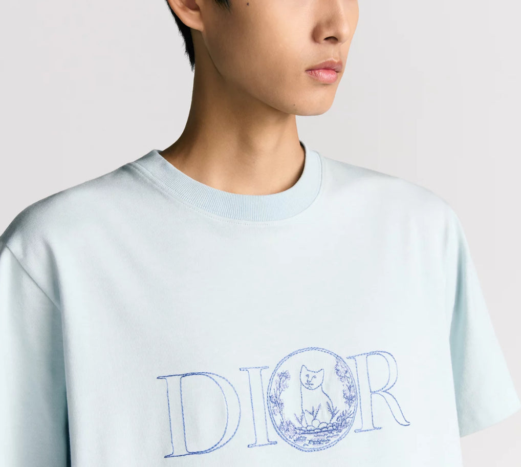 Dior 583J696C0554,Dior t-shirt white mens,Dior T-Shirt blue mens,Dior tee white men, Dior T- shirt on sale,Dior T- shirt outl