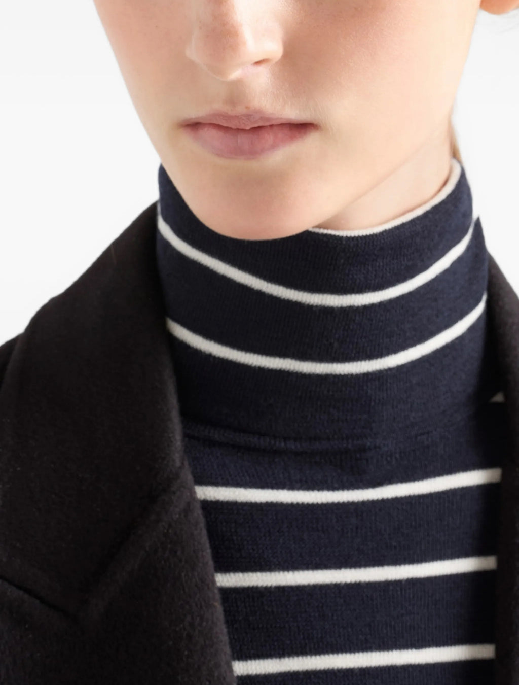 Winniemodo,Winniemodony,Prada P2657518YMF008,Prada stripe wool sweater,Prada stripe sweater,Prada stipe sweater women,Prada s