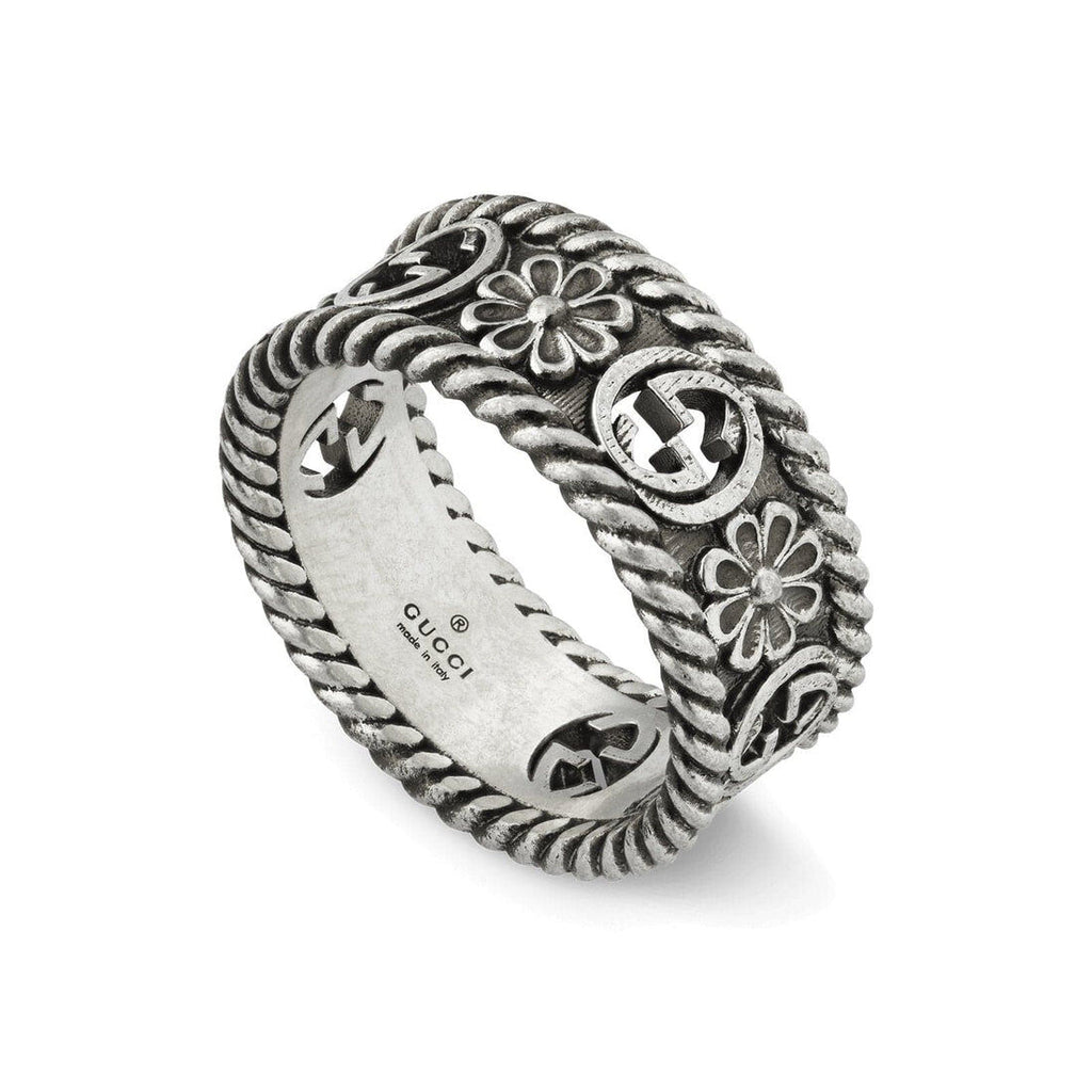 Winniemodo,Winniemodony,Gucci YBC577263001,Gucci Interlocking G Flower Ring,Gucci ring men,Gucci ring women,Gucci ring sale,G