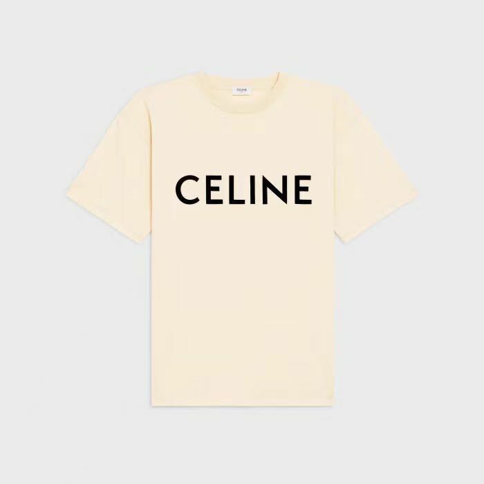 Celine loose t-shirt in cotton jersey,celine 2X681671Q,Celine logo t-shirt women,celine men's t-shirt,celine t-shirt on sale,