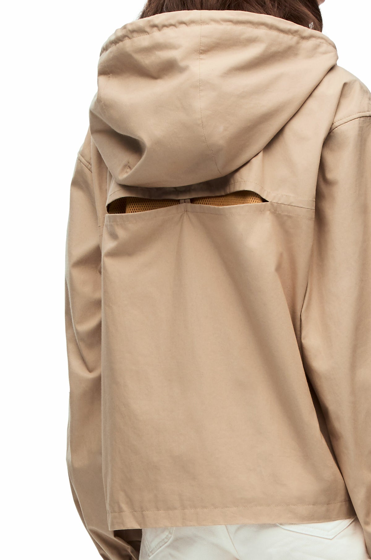 Loewe hooded parka in cotton