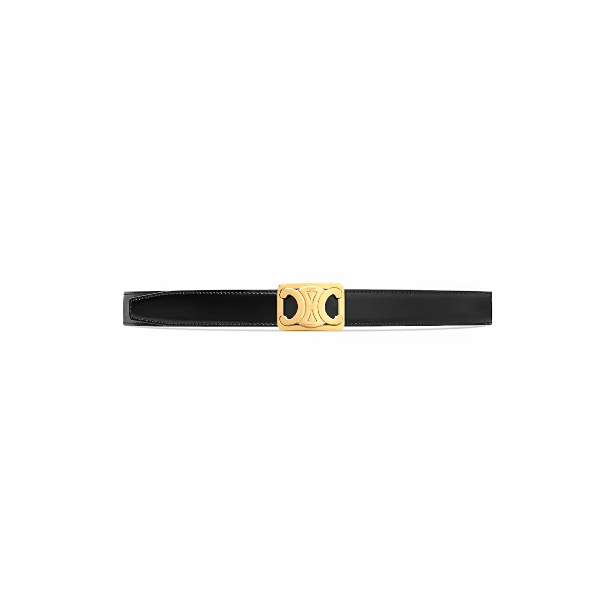 Celine Medium Reversible Framed Triomphe Belt,Celine 45BIZ3APD.38TW,Celine Reversible Triomphe Belt,Celine Reversible black w
