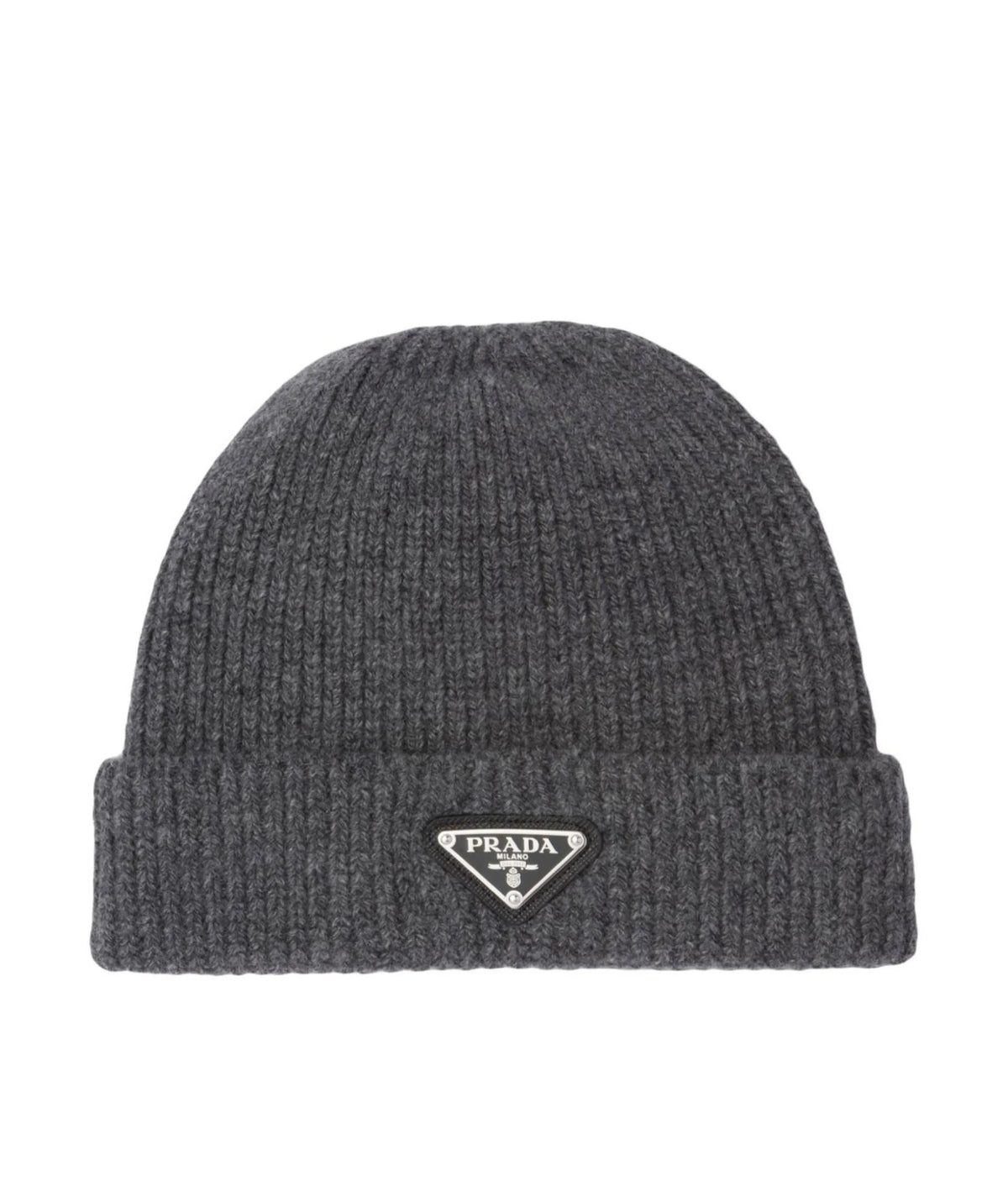 Winniemodo,Winniemodony,Prada triangle logo cashmere beanie,Prada cashmere beanie,Prada wool hat,Prada hat,Prada wool hat gre