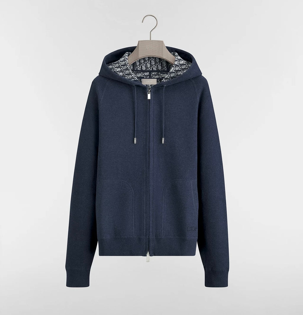 Winniemodo,Winniemodony,Dior 113M221AT225,Dior hooded track jacket,Dior zip up jacket navy,Dior zip up jacket men,Dior zip up