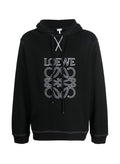 Loewe embroidered logo hoodie