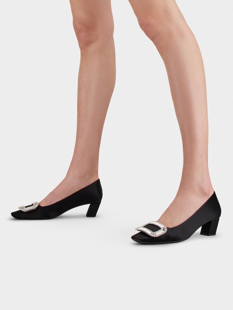 Winniemodo,Winniemodony,Roger Vivier chunky heel satin,Roger Vivier Belle pumps satin,Roger Vivier satin pump,Roger Vivier