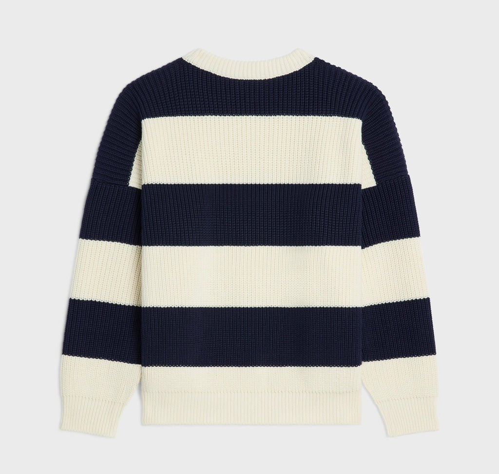Celine 2ADCW481Y.01V,Celine stripe sweater,Celine sweater,Celine sweater on sale,Celine sweater authenticity,Celine sweater o