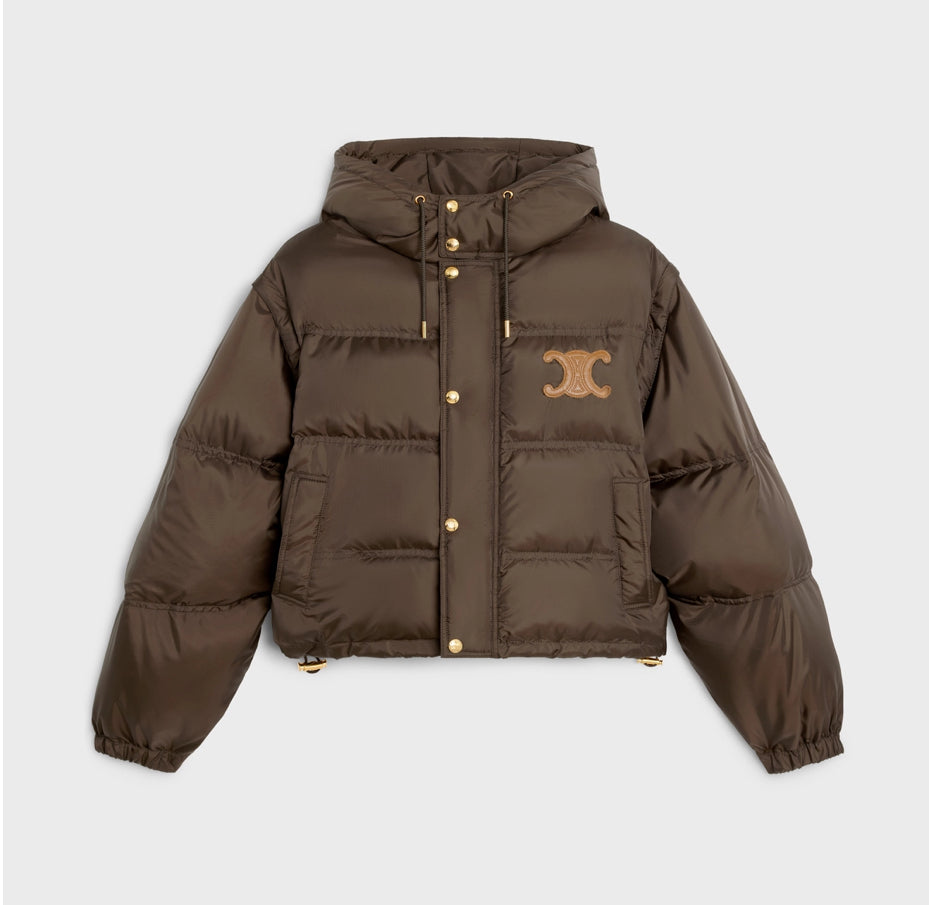 Celine triomphe cropped down jacket in lightweight nylo ,celine online shop,celine outlet ,celine ,celine 2W661901V.19CO ,cel