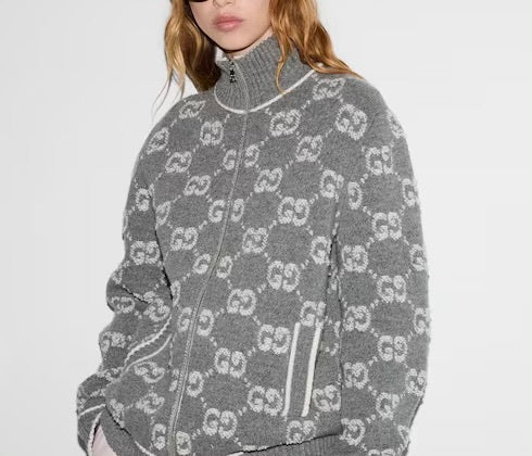 Gucci 814285XKCNA,Gucci cardigan,Gucci cardigan on sale,Gucci cardigan authenticity,Gucci knitwear outlet,Gucci cardigan mono