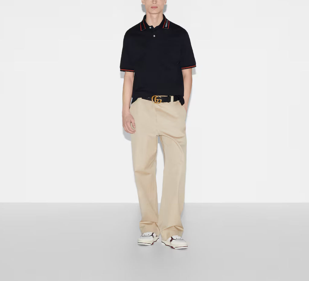 Winniemodo,Winnie modo,Gucci 784422 XJGJW,Gucci cotton piquet polo shirt,Gucci polo shirt,Gucci polo shirt sale,Gucci polo sh