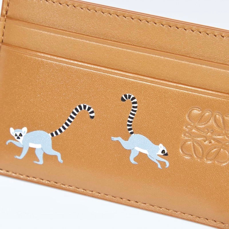 Loewe Suna Fujita Lemur Cardholder Oak,Loewe Suna Fujita,Loewe Suna Fujita card holder,Loewe Suna Fujita card holder lemur,Lo
