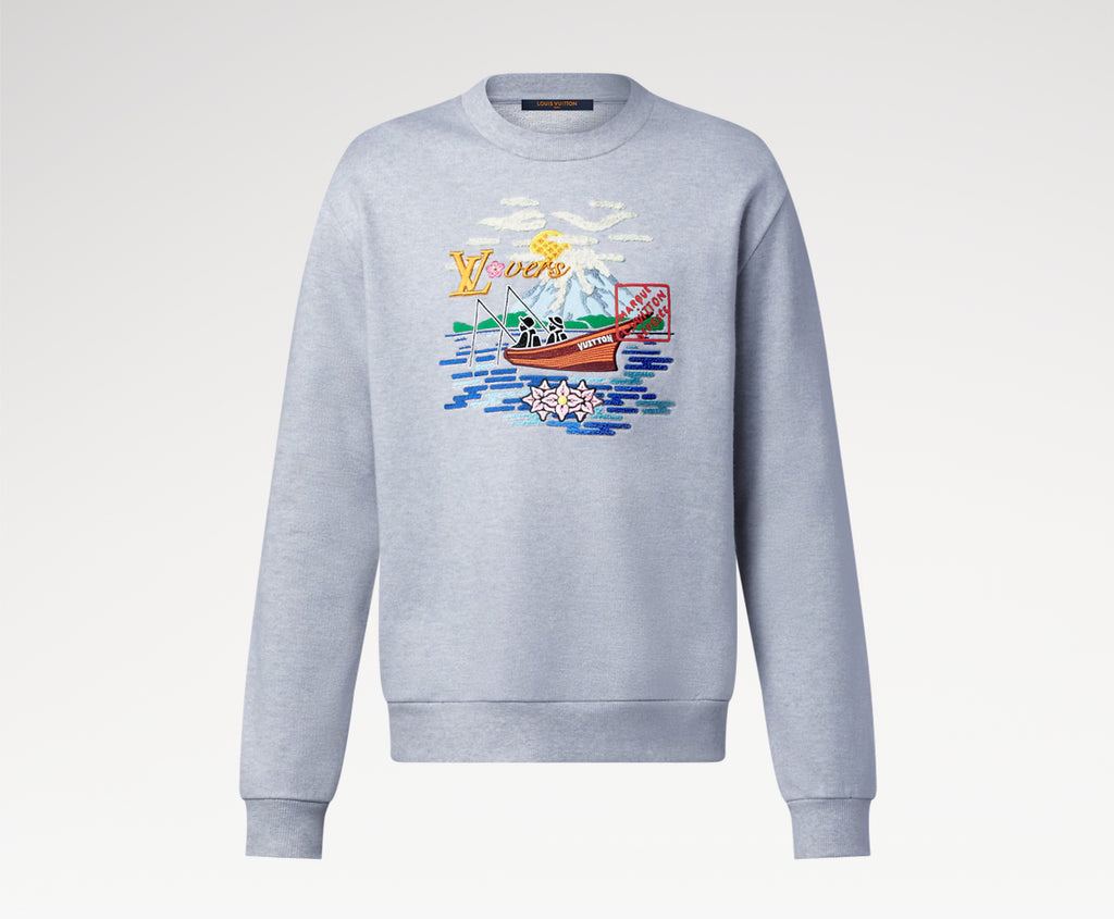 Winniemodo,Winnie modo,Louis Vuitton 1AIMM7,LV 1AIMM7,Louis Vuitton embroidered sweatshirt,LV embroidered sweatshirt,Louis Vu