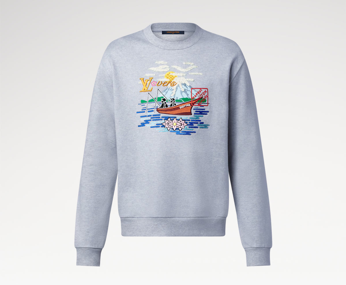 Winniemodo,Winnie modo,Louis Vuitton 1AIMM7,LV 1AIMM7,Louis Vuitton embroidered sweatshirt,LV embroidered sweatshirt,Louis Vu