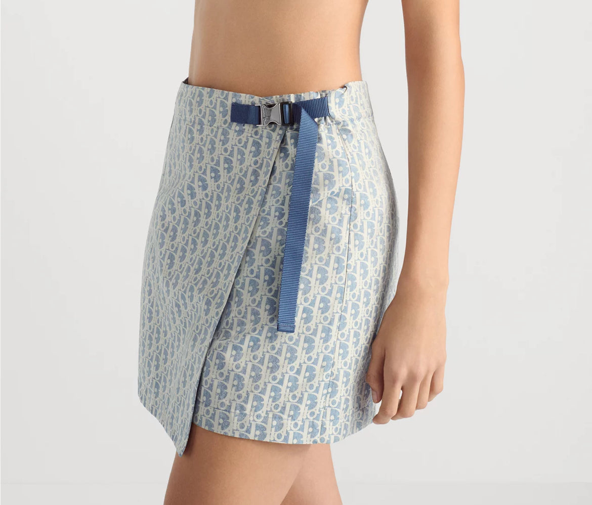 Dior 547P15A2570,Dior Diorivera skort,Dior Diorivera skirt,Dior monogram skirt,Dior monogram skort,Dior blue skort,Dior skort