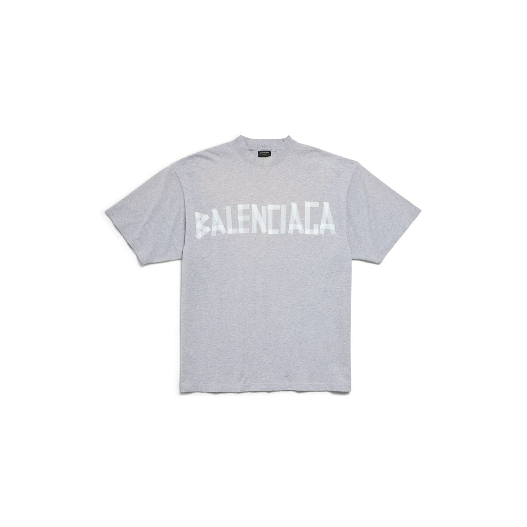 Balenciaga 739784TRVK1,Balenciaga new tape t-shirt,Balenciaga T-Shirt,Balenciaga t-Shirt grey,Balenciaga T-Shirt grey mens,Ba