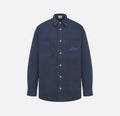 Dior 513D587A3003,Dior and Lewis Hamilton cotton shirt,Dior x Lewis Hamilton blue shirt,Dior X Lewis Hamilton shirt,Dior shir