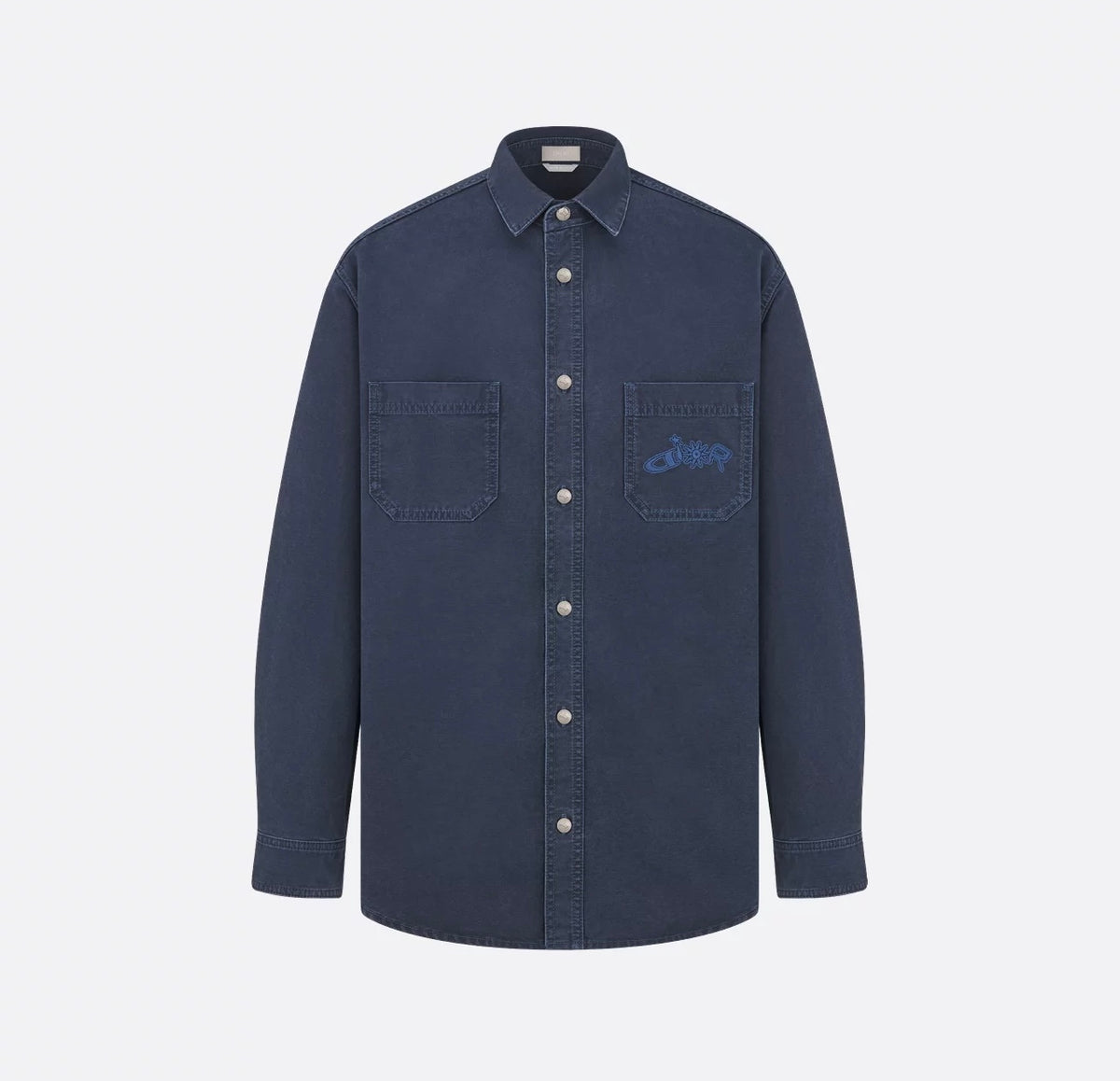 Dior 513D587A3003,Dior and Lewis Hamilton cotton shirt,Dior x Lewis Hamilton blue shirt,Dior X Lewis Hamilton shirt,Dior shir