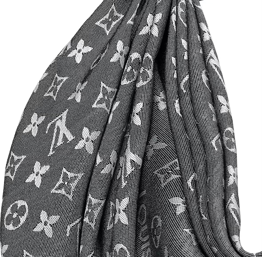 Louis Vuitton monogram denim shawl