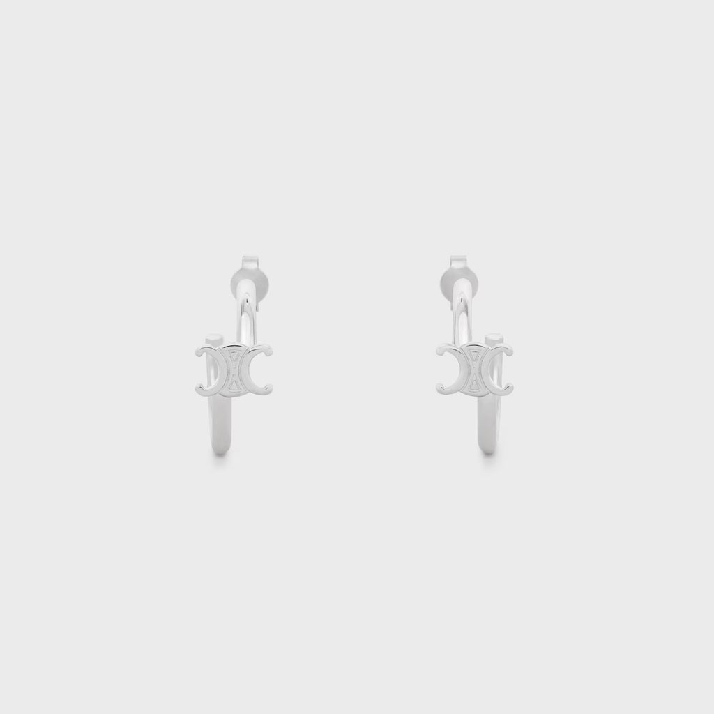 Winniemodo,Winniemodony,Celine 460RD6BRA.35OR,Celine triomphe earrings,Celine triomphe hoops,Celine triomphe earrings,Celine