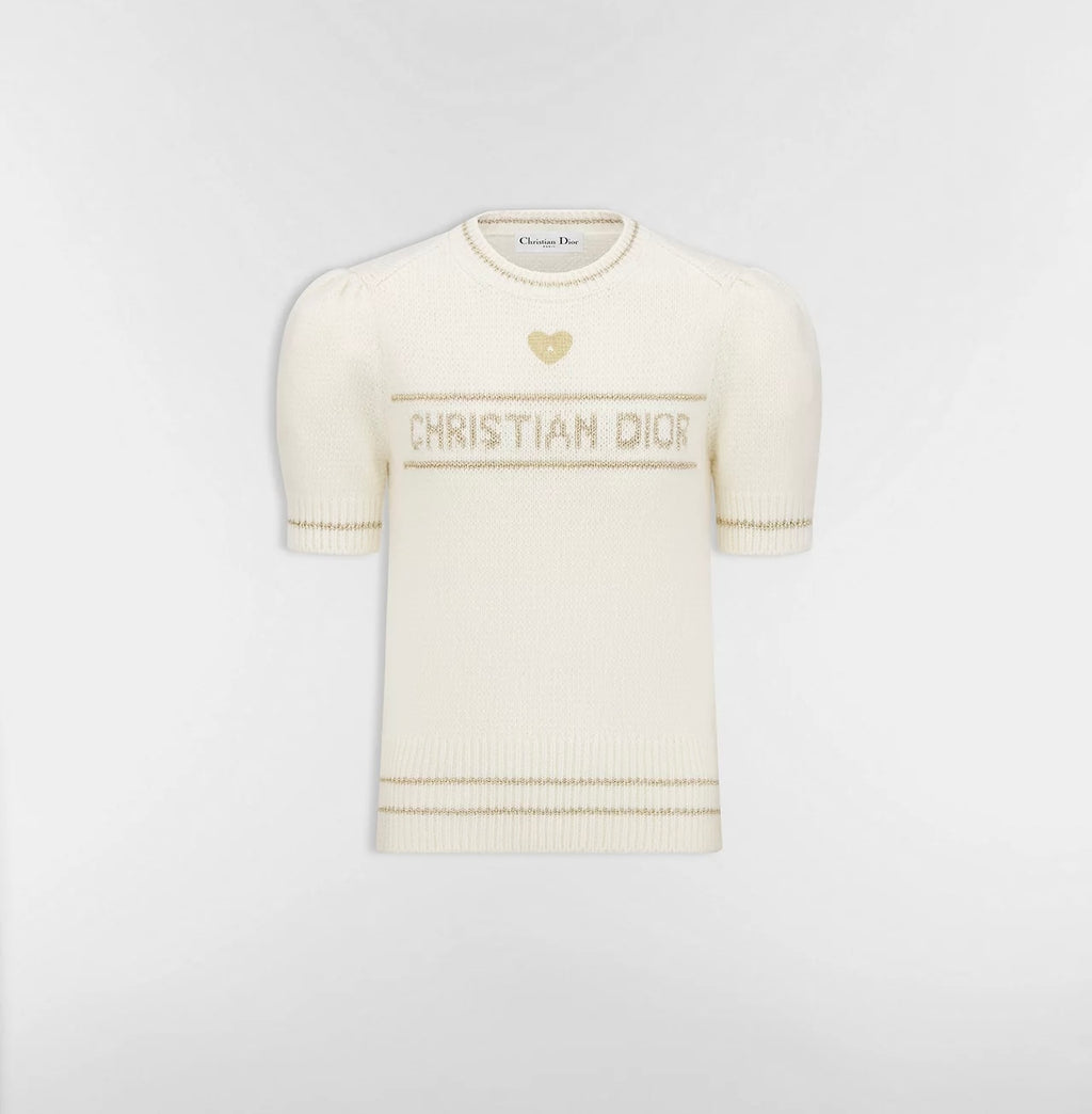 Winniemodo,Winniemodony,Dior 614S09C3089,Dior short sleeved sweater white,Dior short sleeved sweater sale,Dior short sleeved