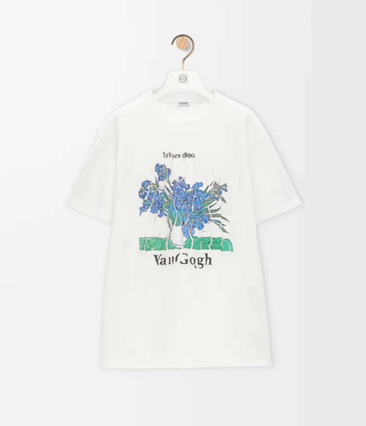 Loewe S540Y22X75,Loewe T-shirt white,Loewe t-shirt 2025,Loewe womens white T-shirt,Loewe T-shirt on sale,Loewe tee womens,Loe