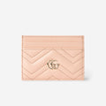 Gucci 443127 DTDHD,Gucci GG Marmont card case,Gucci GG Marmont card holder,Gucci pink card holder,Gucci GG logo pink card hol