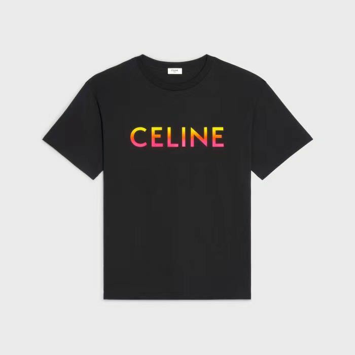 Celine loose T-shirt in cotton jersey,celine 2X10B671Q ,Celine women's tshirt,Celine t-shirt on sale, Celine t-shirt grey,Cel