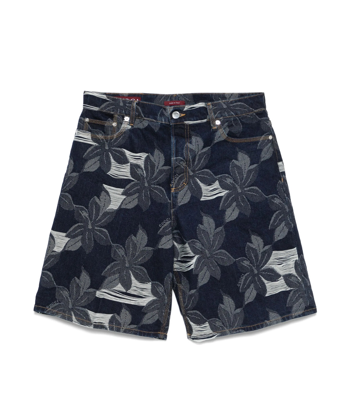 Gucci 824222XDC9T,Gucci denim shorts,Gucci butterfly denim shorts,Gucci denim mens shorts,Gucci butterfly mens shorts,Gucci m