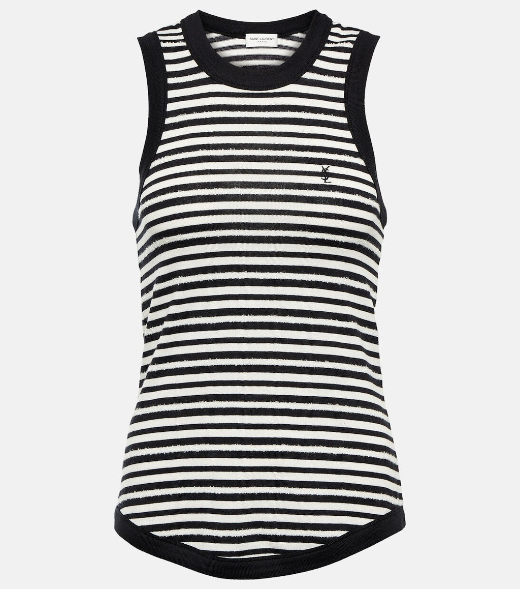 Winniemodo,Winniemodony,Saint Laurent 743660,YSL 743660,Saint Laurent striped jersey top,YSL striped top,Saint Laurent stripe