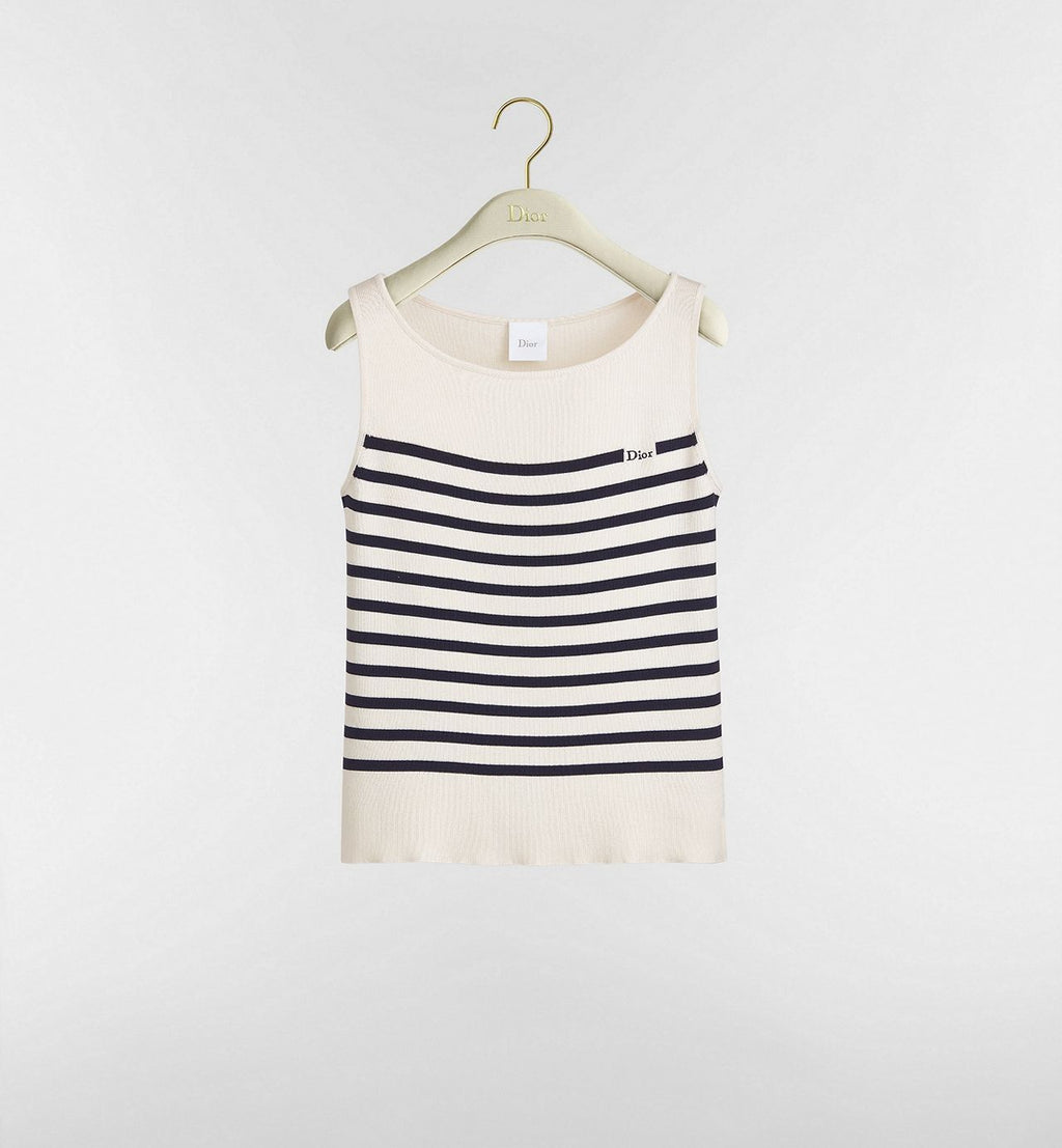 Winniemodo,Winniemodony,Dior 644T01A6870,Dior sleeveless sweater, Dior marine sweater women,Dior sweater women,Dior sweater w