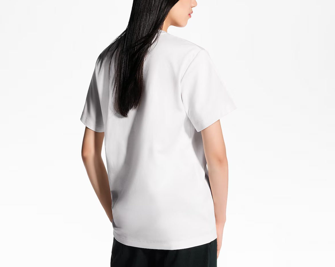 Louis Vuitton 1AHISY,LV 1AHISY,Louis Vuitton Paris travel stamp T-shirt,Louis Vuitton white T-shirt,LV t-shirt on sale,LV t-s