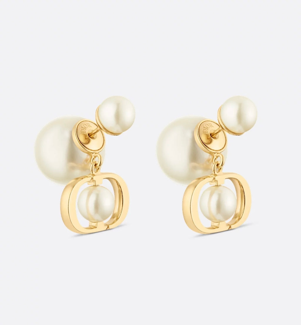 Dior tribales earrings,Dior pearls earrings,Dior pearls earrings CD logo,Dior pearls earrings gold,Dior pearls earrings silve