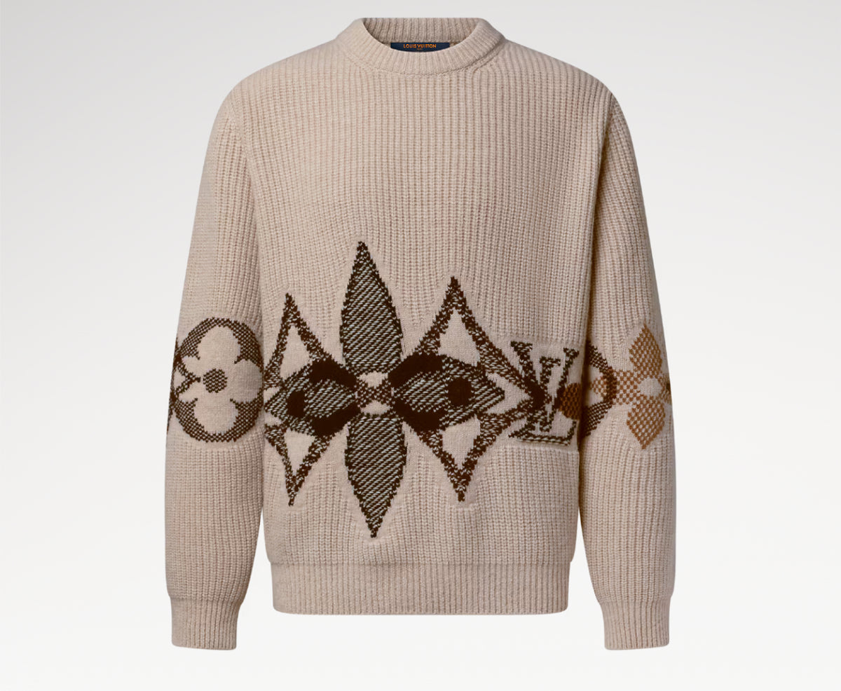 Winniemodo,Winniemodony,Louis Vuitton 1AJBVT,LV 1AJBVT,Louis Vuitton knit crewneck sweater,LV knit sweater,Louis Vuitton wool