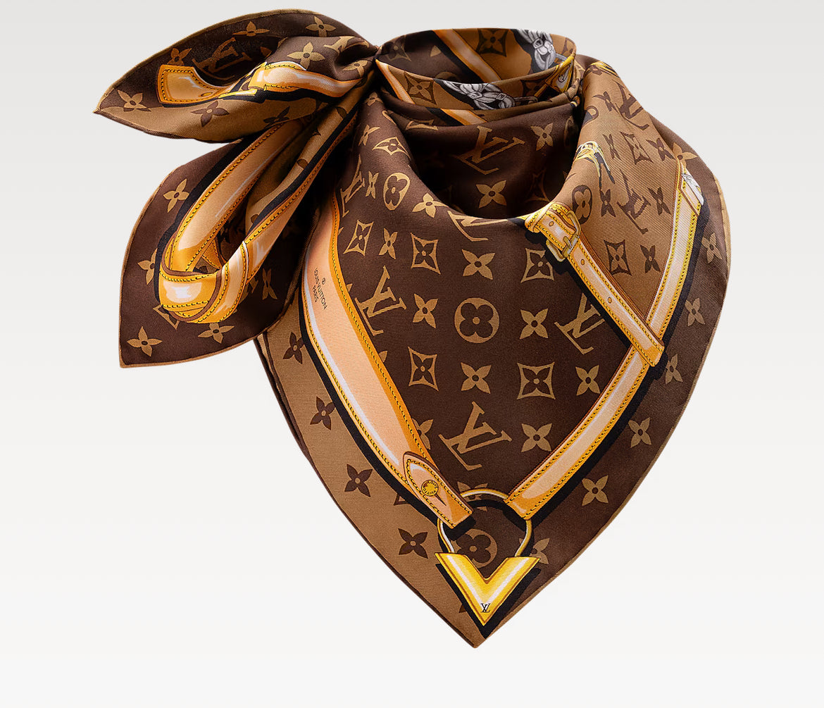 Louis Vuitton M78667,LV M78667,Louis Vuitton M78666,LV M78666,Louis Vuitton monogram confidential square,LV monogram silk sca