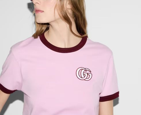 Gucci 818787XJG5A,Gucci pink T-Shirt,Gucci T-shirt,Gucci T-shirt on sale, Gucci T-shirt authenticity,Gucci T-shirt outlet,Guc