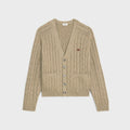 Celine 2AD5G362W.18,Celine cardigan,Celine cardigan camel,Celine cardigan camel cashmere,Celine cardigan cashmere,Celine trio