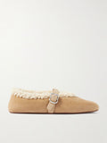 Winniemodo,Winnie modo,Alaia AA3A029I048,Alaia ballet shoes,Alaia shoes,Alaia shoes sale,Alaia shoes fur,Alaia shoes shearlin