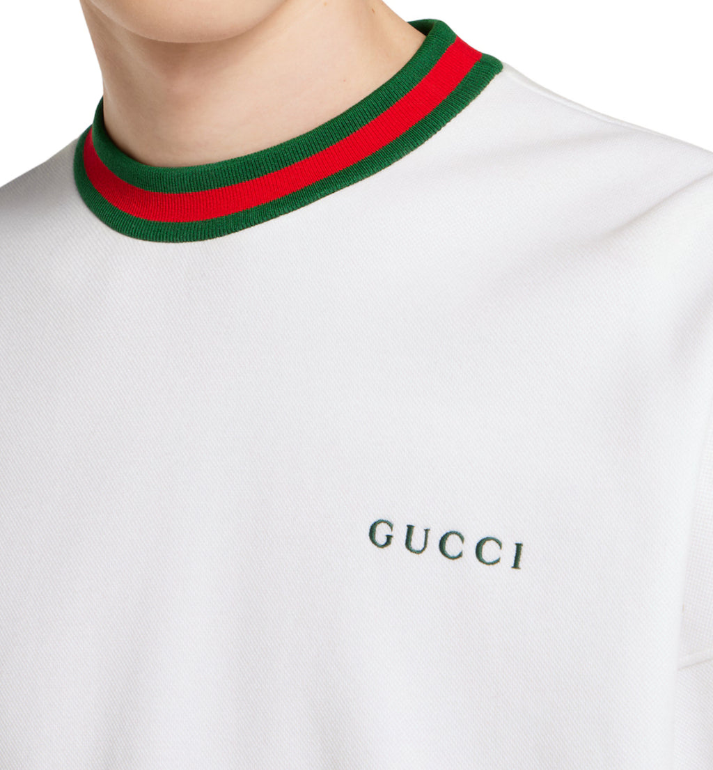 Winniemodo,Winnie modo,Gucci 833932 XJHCS,Gucci piquet sweatshirt,Gucci sweater,Gucci sweater sale,Gucci sweater white,Gucci