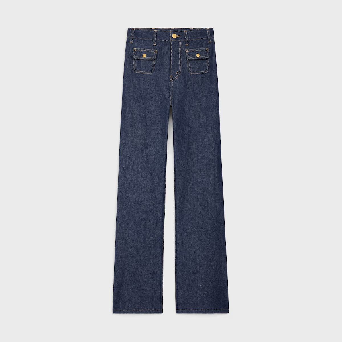 Celine RO05X558Z,Celine Jane jeans in denim raw wash,Celine Jane jeans,Celine womens jeans,Celine blue jeans,Celine jeans 202
