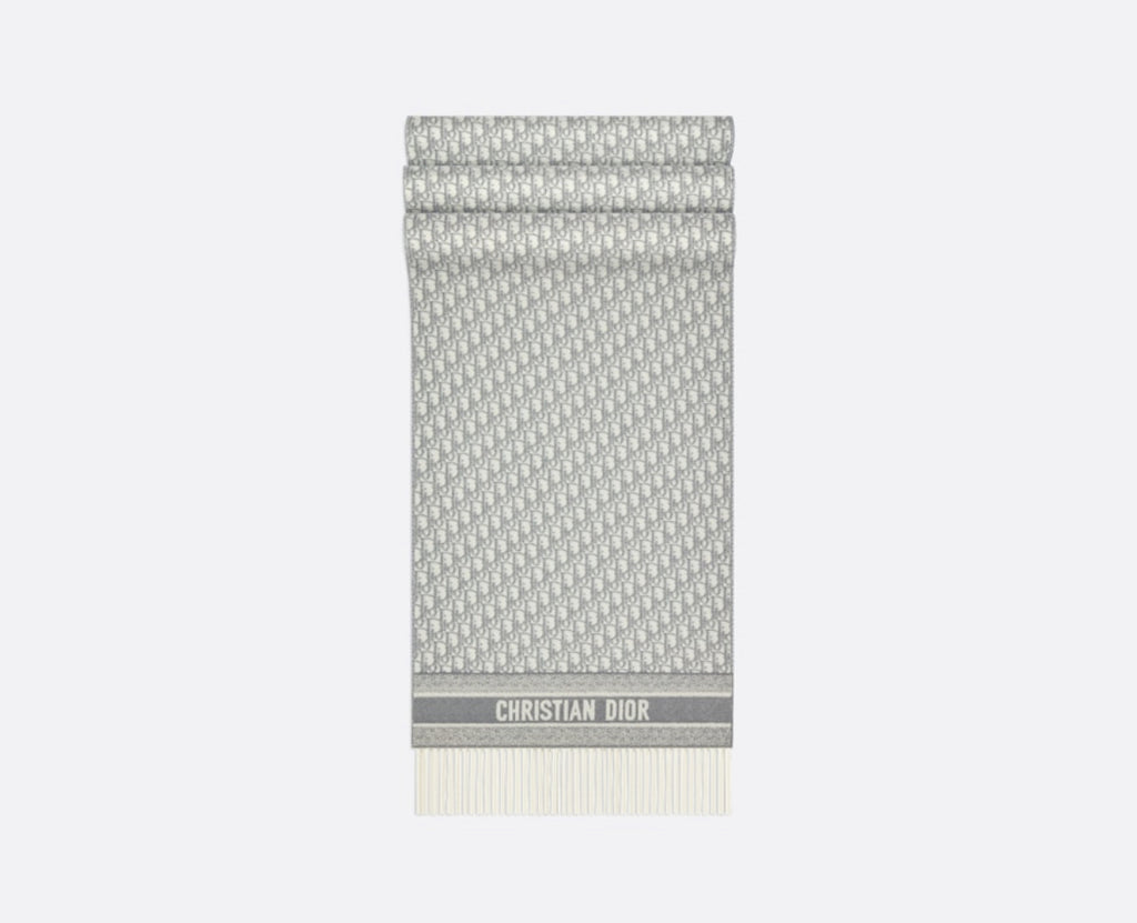 Dior oblique scarf,Dior scarf,Dior scarf grey monogram,DIOR men's scarf,Dior 01CDO309I093,Dior scarf online shop,Dior scarf o