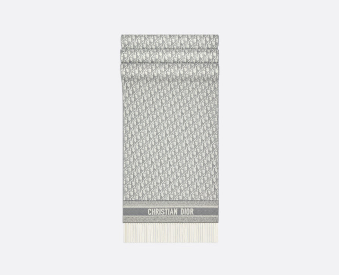 Dior oblique scarf,Dior scarf,Dior scarf grey monogram,DIOR men's scarf,Dior 01CDO309I093,Dior scarf online shop,Dior scarf o