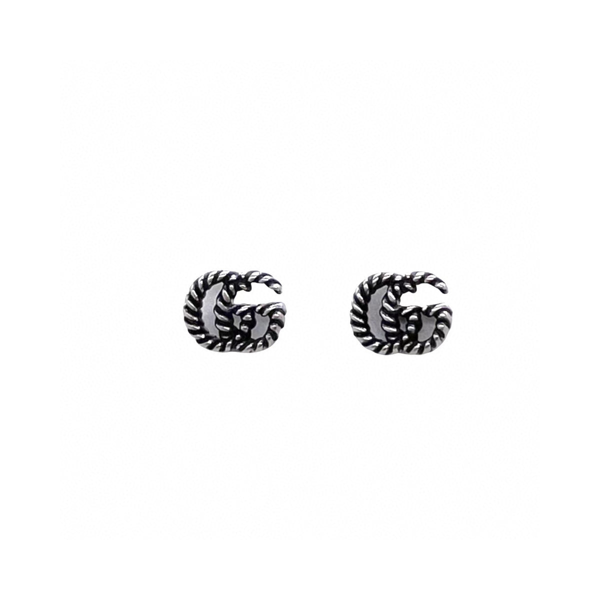 GUCCI DOUBLE G EARRINGS IN STERLING SILVER,gucci online shop, gucci on sale, gucci outlet,gucci earring,GUCCI, gucci women's