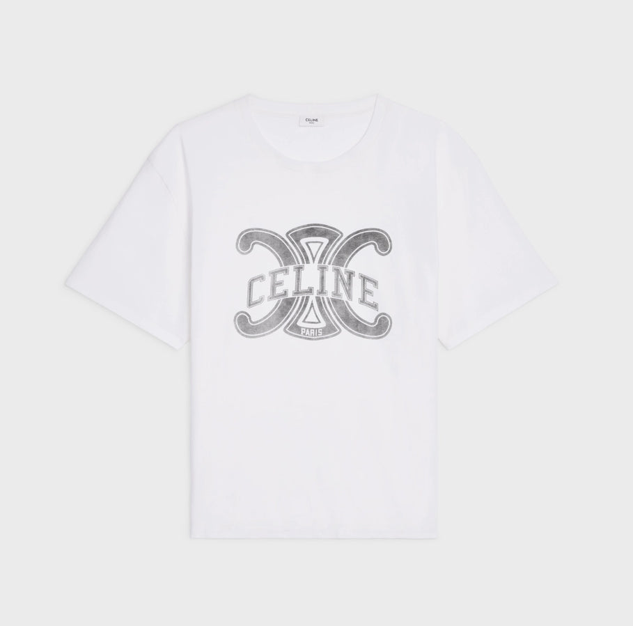 Celine oversized triomphe T-shirt in cotton jersey