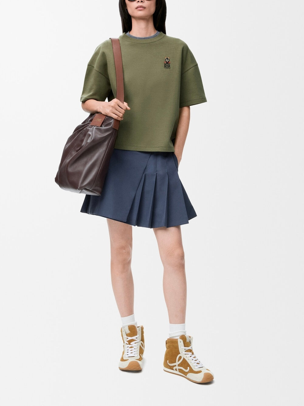 Winniemodo,Winniemodony,Loewe S359AJ2X01,Loewe regular fit T-shirt women,Loewe t-shirt green,Loewe t-shirt women sale,Loewe t