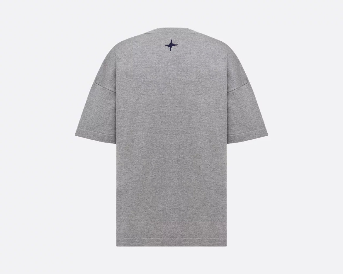 Dior 593M622A2015,Dior and Lewis Hamilton T-shirt,Dior and Lewis Hamilton,Dior and Lewis Hamilton T-shirt grey,Dior Lewis Ham