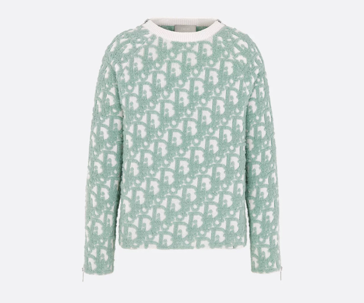 Dior 493M635AT847,Dior monogram sweater,Dior monogram knitwear,Dior sweater,Dior sweater mens,Dior sweater authenticity,Dior