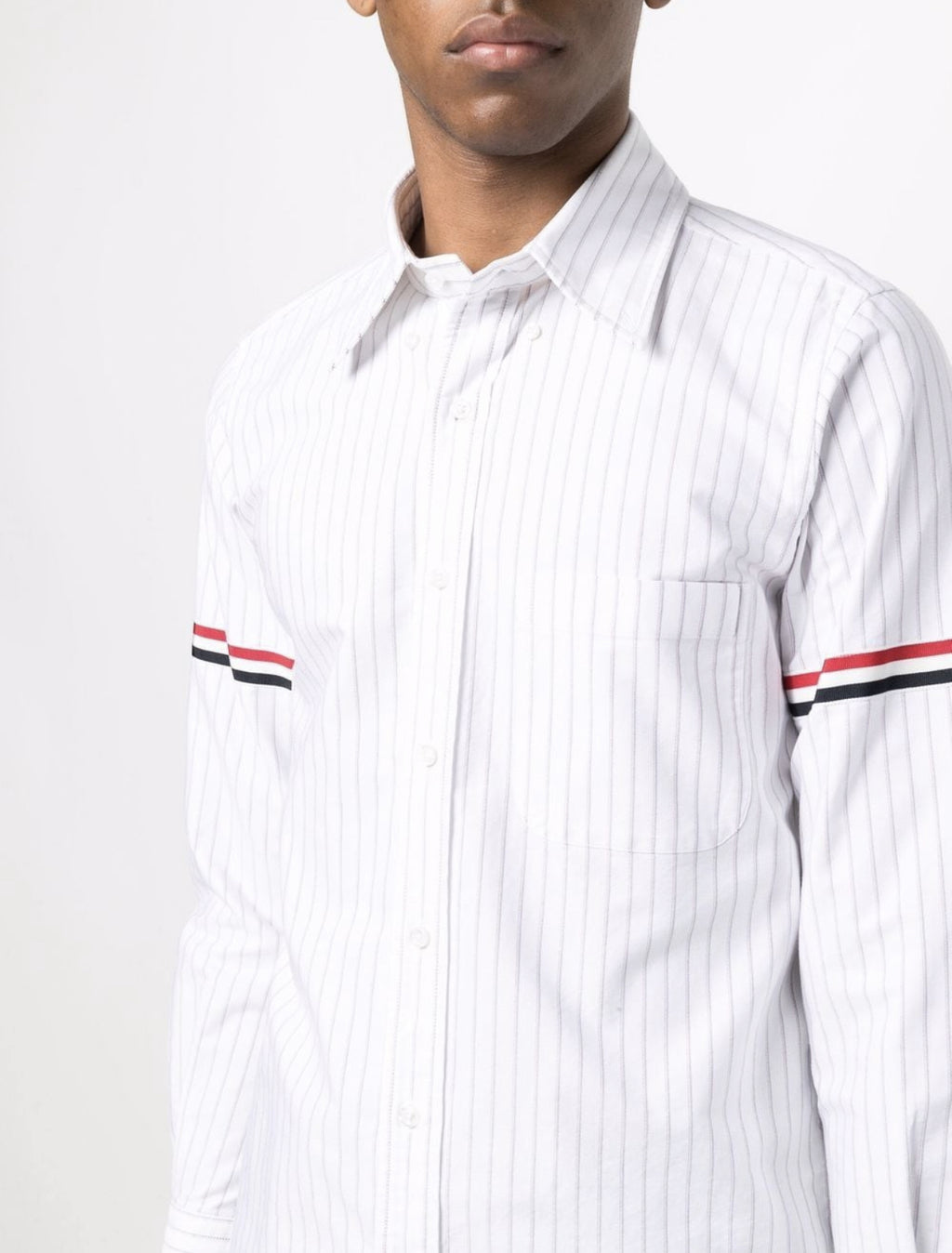 Thom Browne RWB stripe oxford shirt