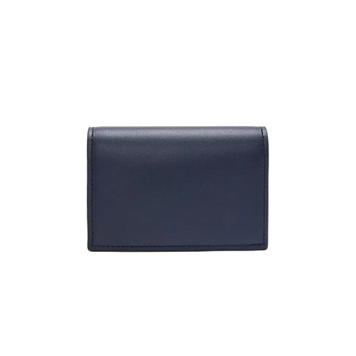 Loewe Slim bifold cardholder in shiny nappa calfskin,Loewe bifold card holder,Loewe men’s cardholder,Loewe navy cardholder in