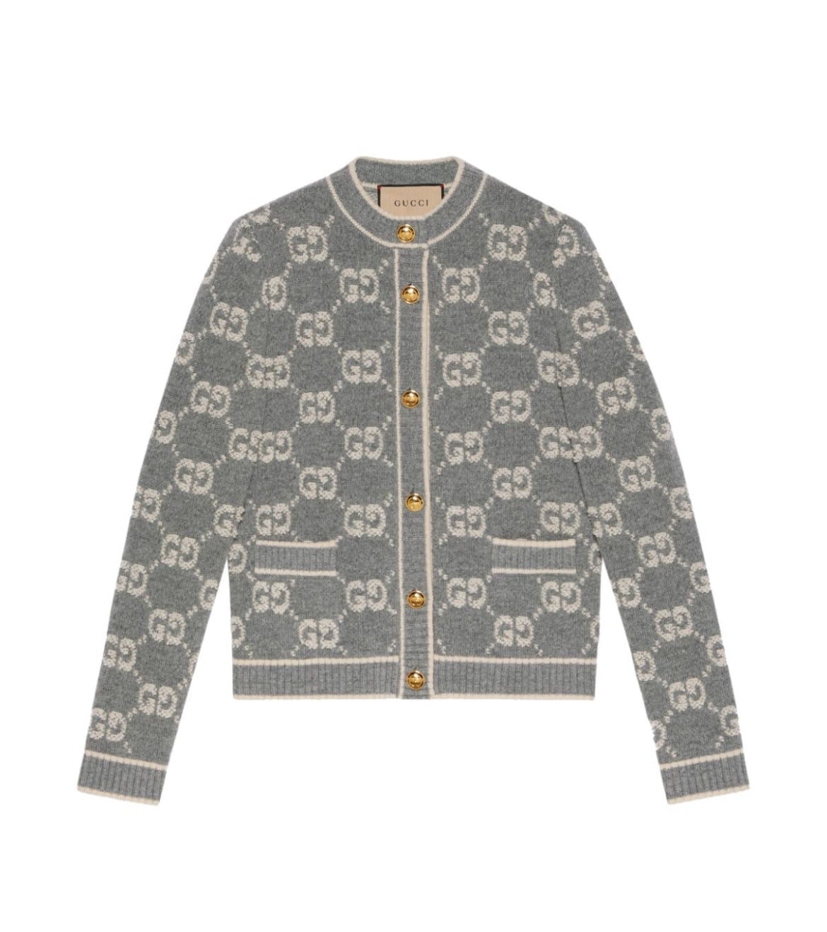 Gucci GG jacquard wool bouclé cardigan